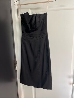 Karen Millen Black Strapless Cocktail Dress